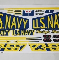 E-Flite E-Flite Decal Sheet: F-18 Blue Angels 80mm EDF
